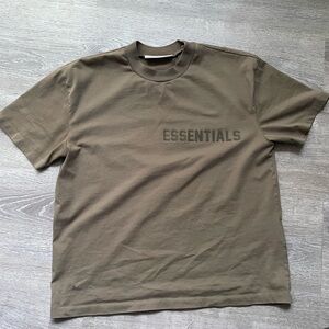 Fear of God Brown Short Sleeve Tee Essentials
